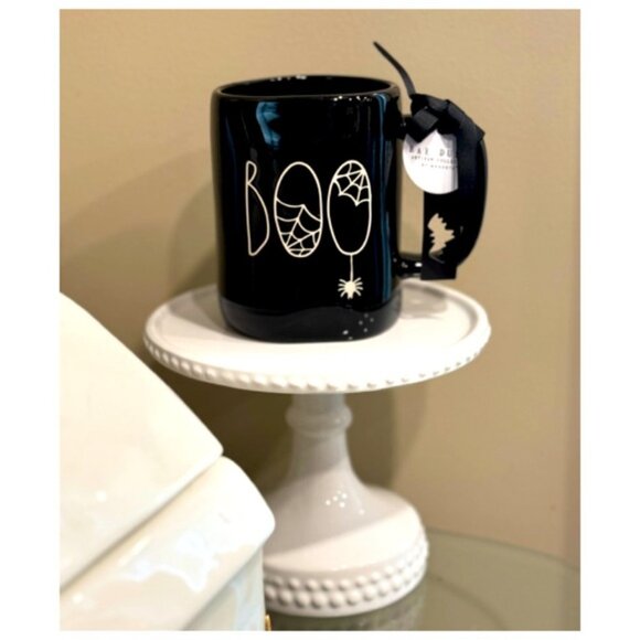 NEW Rae Dunn BOO! Black Halloween Mug With Spider & Spiderwebs 🕷️ - Picture 3 of 3